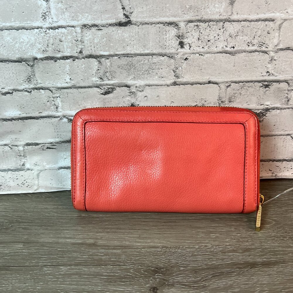 Tory Burch Women's Amanda Continental Leather Wallet Coral - Picture 4 of 9